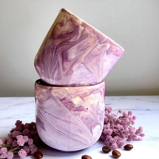 Latte puodelis „Purple dream"